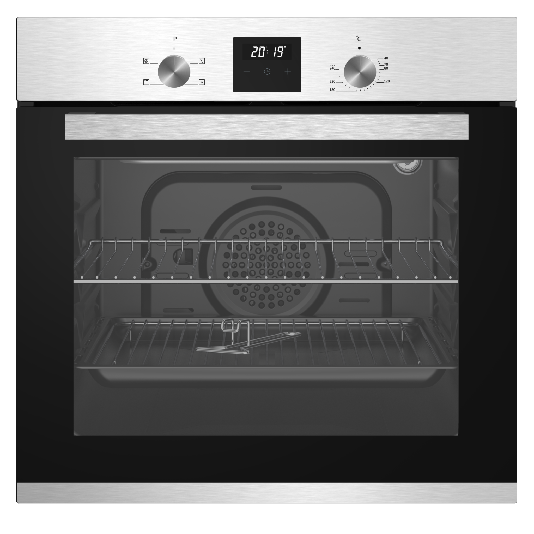 BISOF1SS Single Builtin Four Function Fan Oven with Grill and Timer