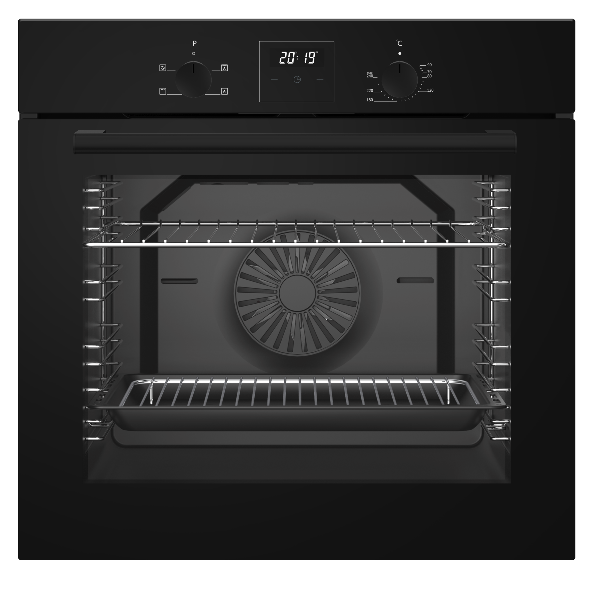 BISOF2B Single Builtin Four Function Fan Oven with Grill and Timer Altimo