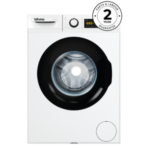 Altimo AWM1014W 10kg 1400rpm Washing Machine – White, front-loading with LED display, digital drive motor, and 15 wash programs.
