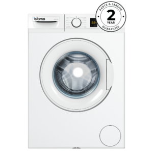 Altimo AWM6122W 6kg 1200rpm Washing Machine – White, front-loading with LED display and 15 wash programs.